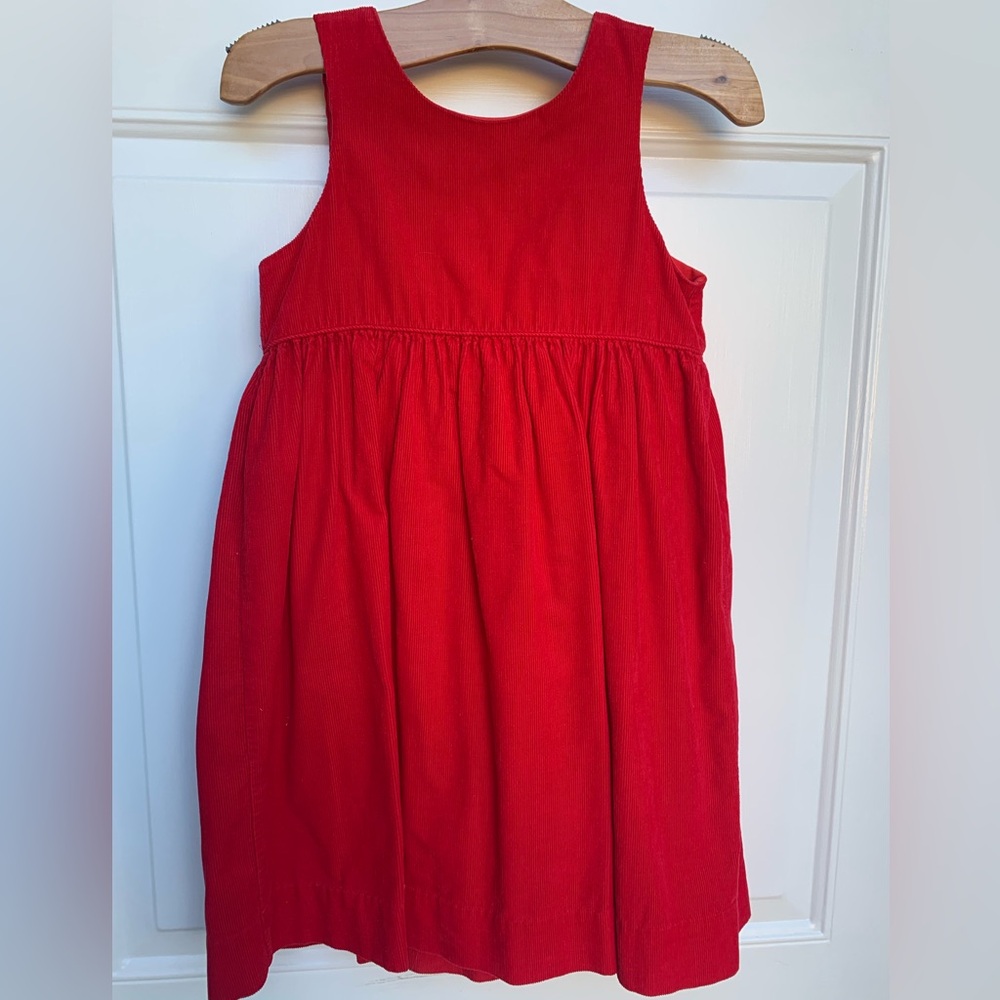 Chez Ami Red Corduroy Dress Girls Size 4